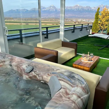 Tatra Billetee S Luxusným Výhľadom Na Vysokétatry A Súkromným Wellness Appartamento Poprad