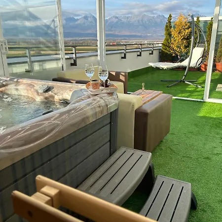 Tatra Billetee S Luxusnym Vyhladom Na Vysoketatry A Sukromnym Wellness Apartman Poprád